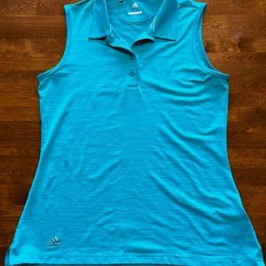 Adidas Golf Sleeveless Top Turquoise Size S